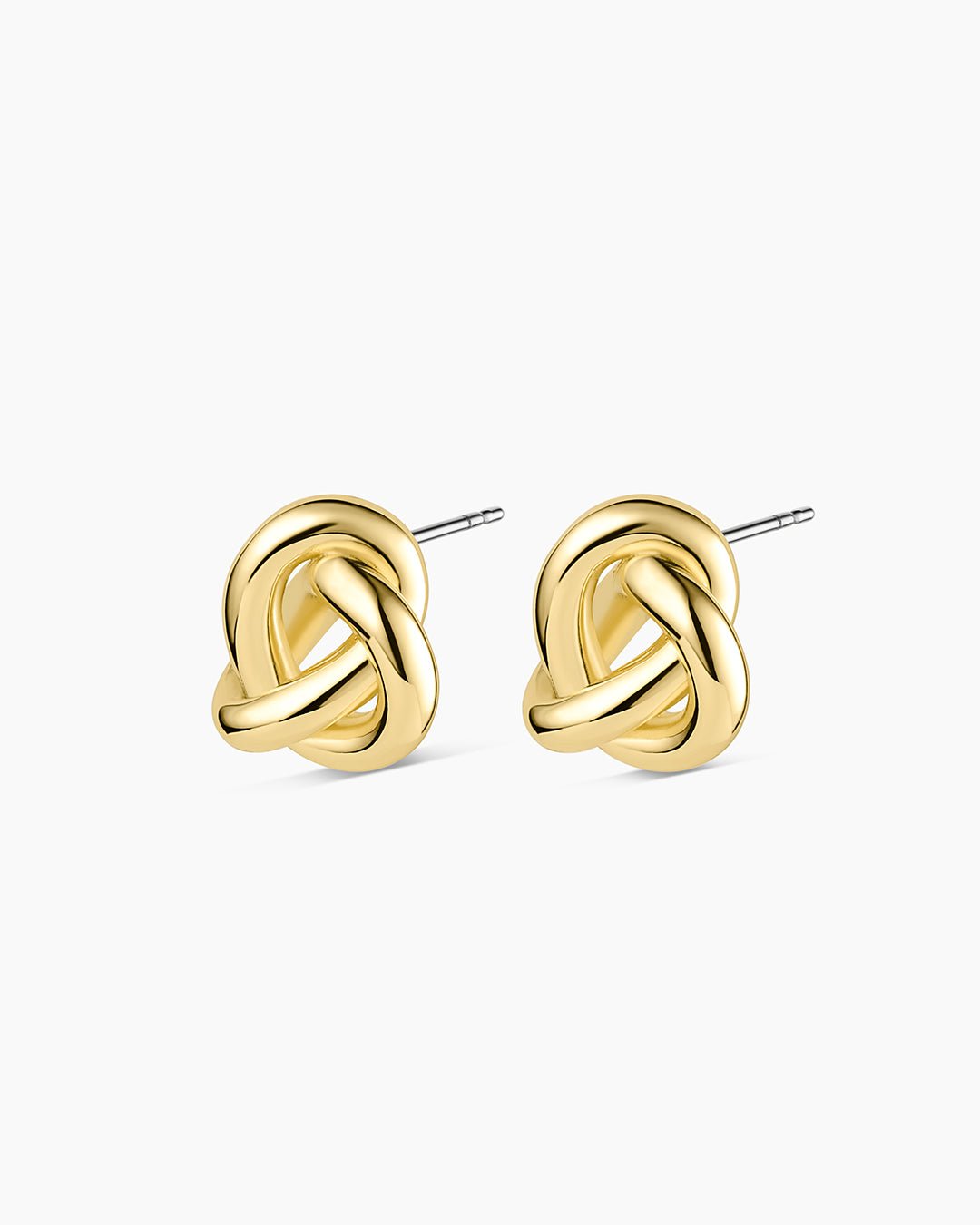 Infinity Knot Studs || option::18k Gold Plated