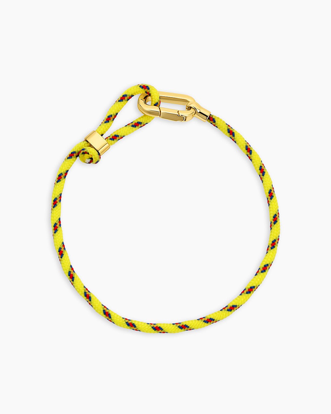 Link Paracord Bracelet || option::Yellow, 18k Gold Plated