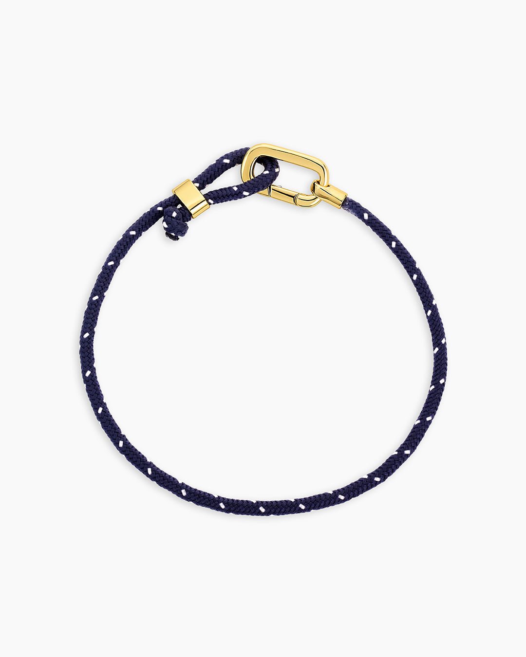 Link Paracord Bracelet || option::Blue, 18k Gold Plated