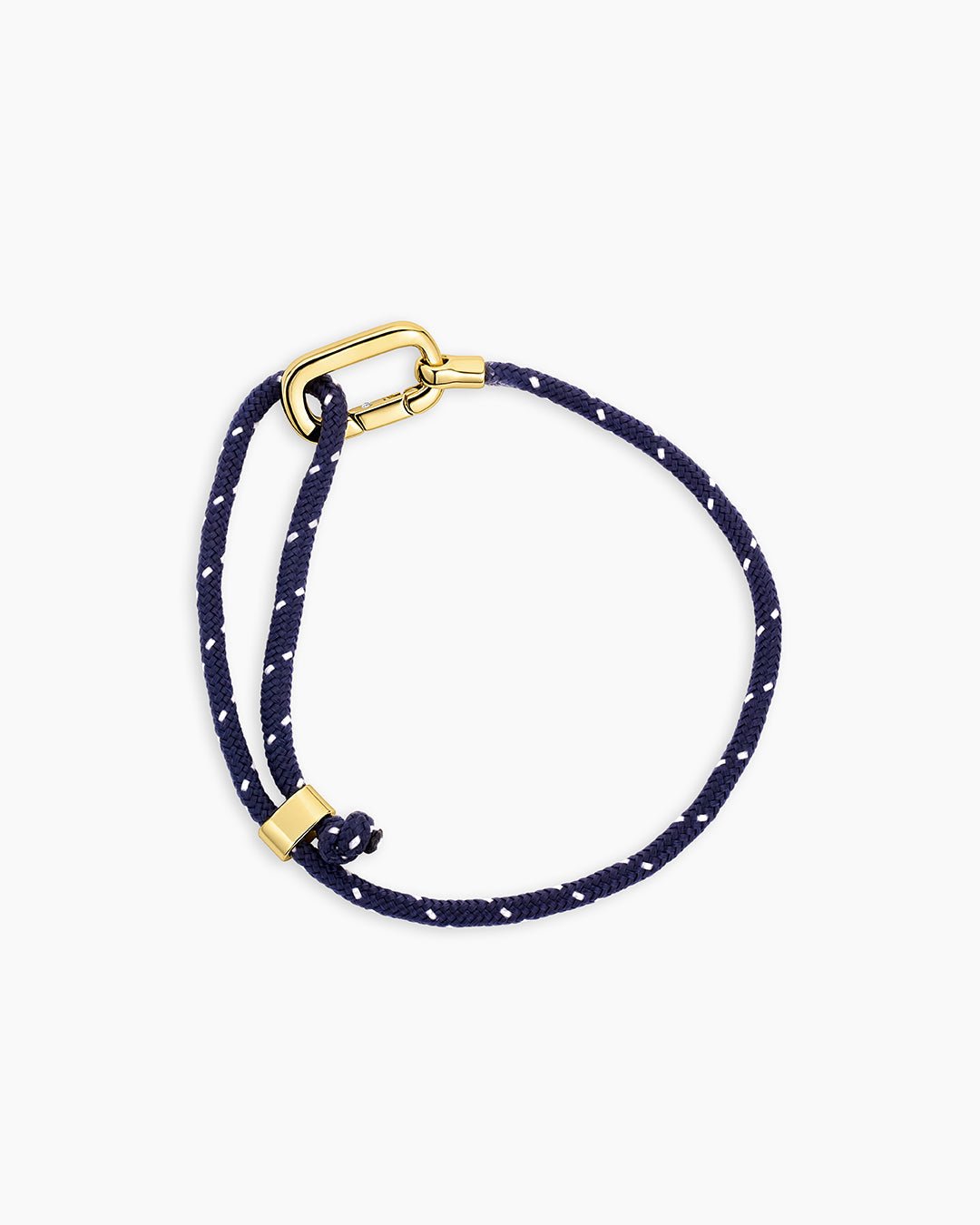 Link Paracord Bracelet || option::Blue, 18k Gold Plated