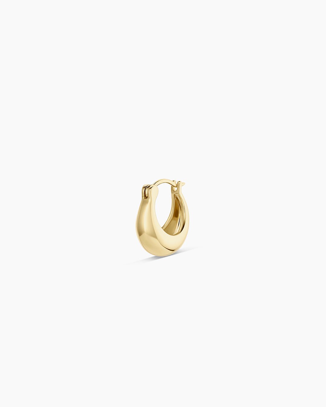 14k Gold Banks Huggies || option::14k Solid Gold, Single