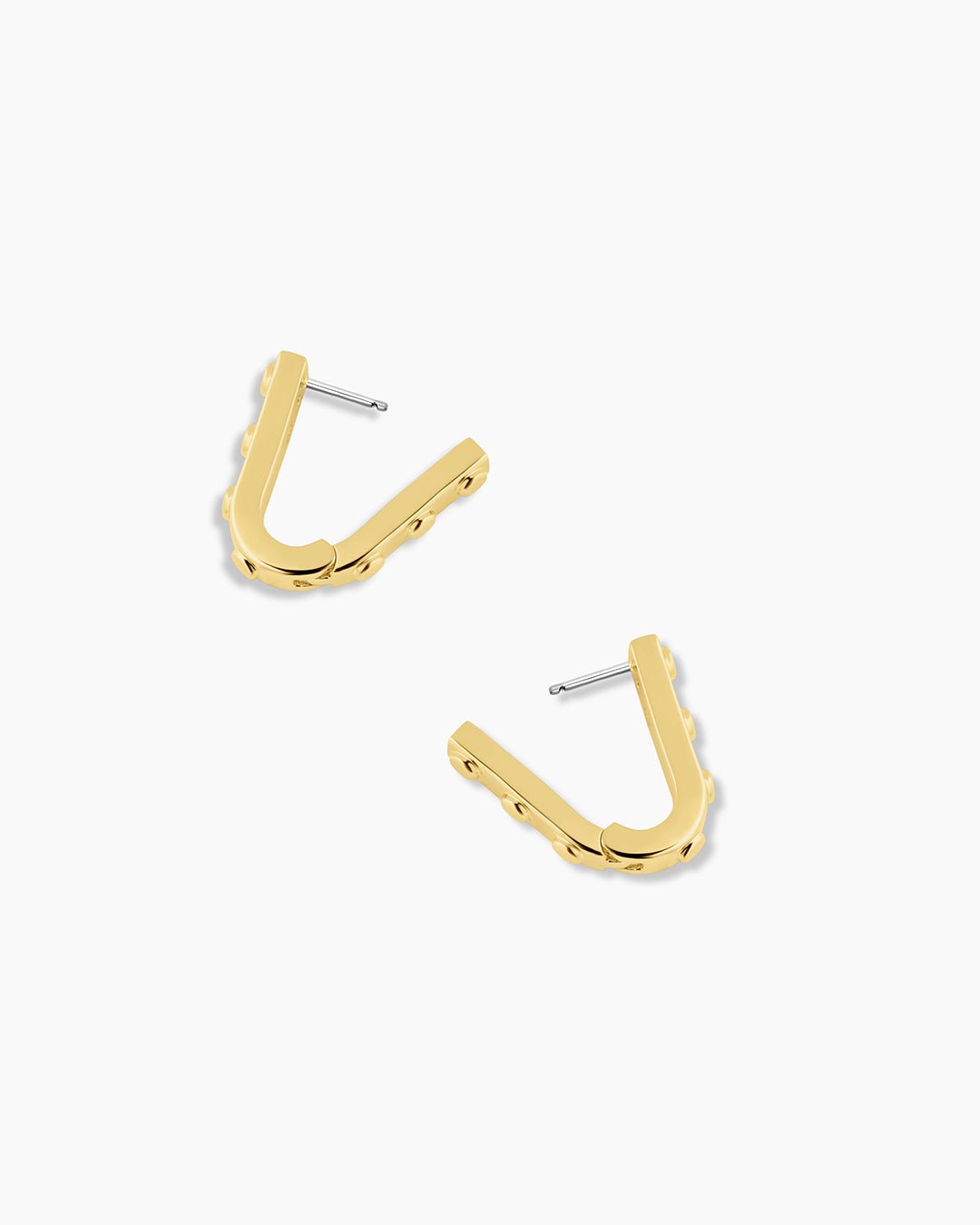 Asher Link Hoops || option::18k Gold Plated