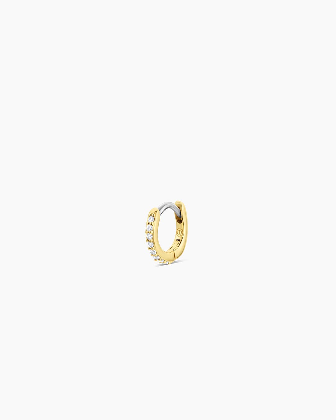 Shimmer Charm Huggie || option::18k Gold Plated