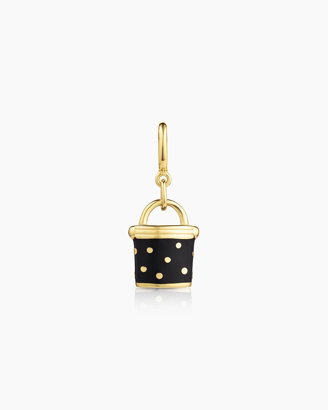 Padlock Stud Parker Charm || option::18k Gold Plated