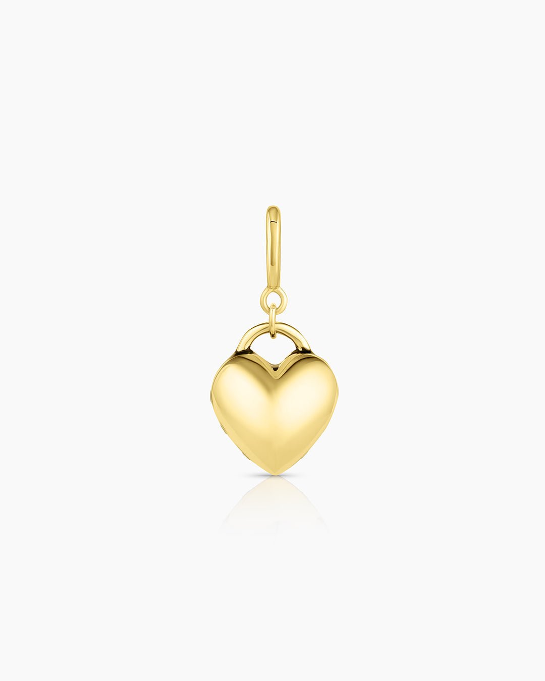 Heart Stud Parker Charm || option::18k Gold Plated