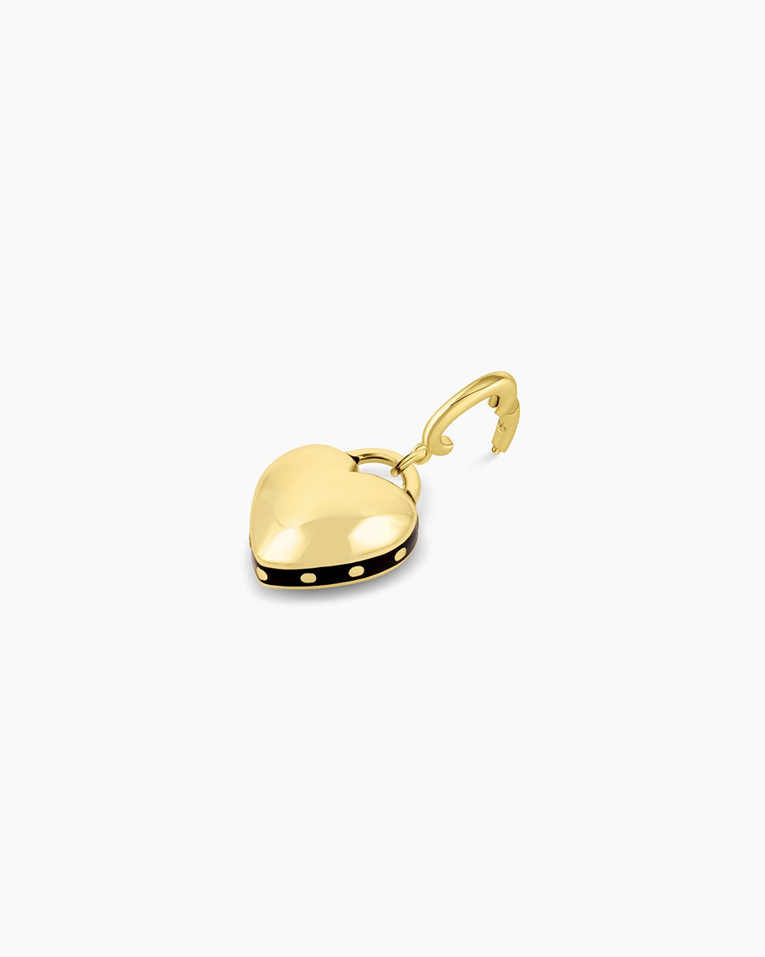 Heart Stud Parker Charm || option::18k Gold Plated