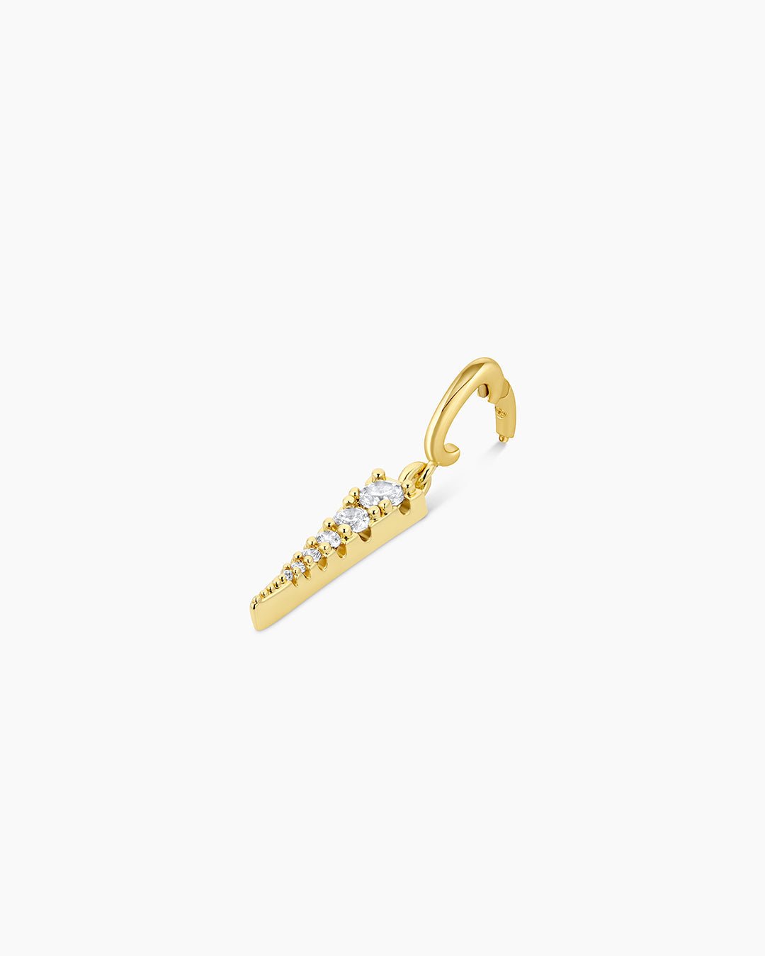 Shimmer Dagger Parker Charm || option::18k Gold Plated