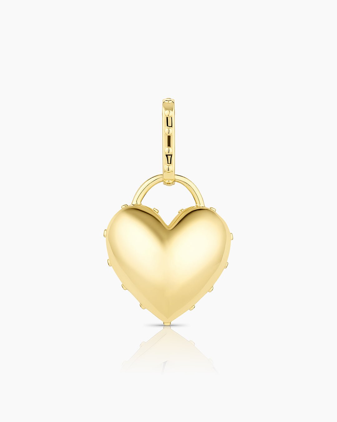 Heart Statement Charm || option::18k Gold Plated