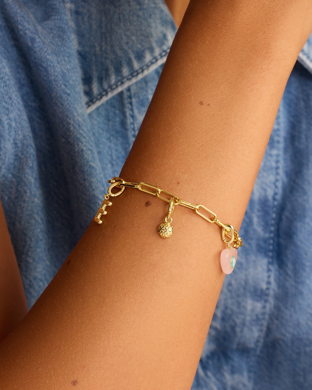 Varsity Parker Charm || option::18k Gold Plated, Golf