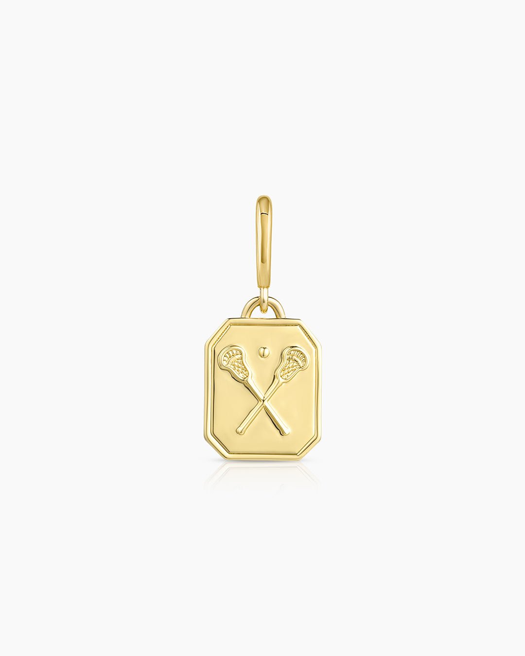 Varsity Parker Charm || option::18k Gold Plated, Lacrosse