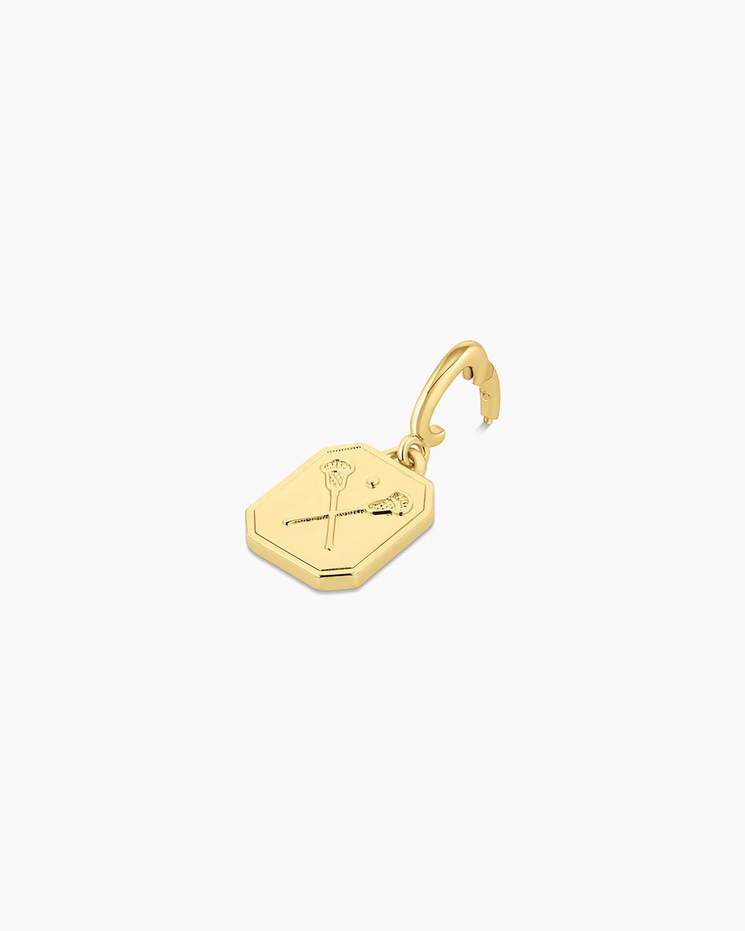 Varsity Parker Charm || option::18k Gold Plated, Lacrosse