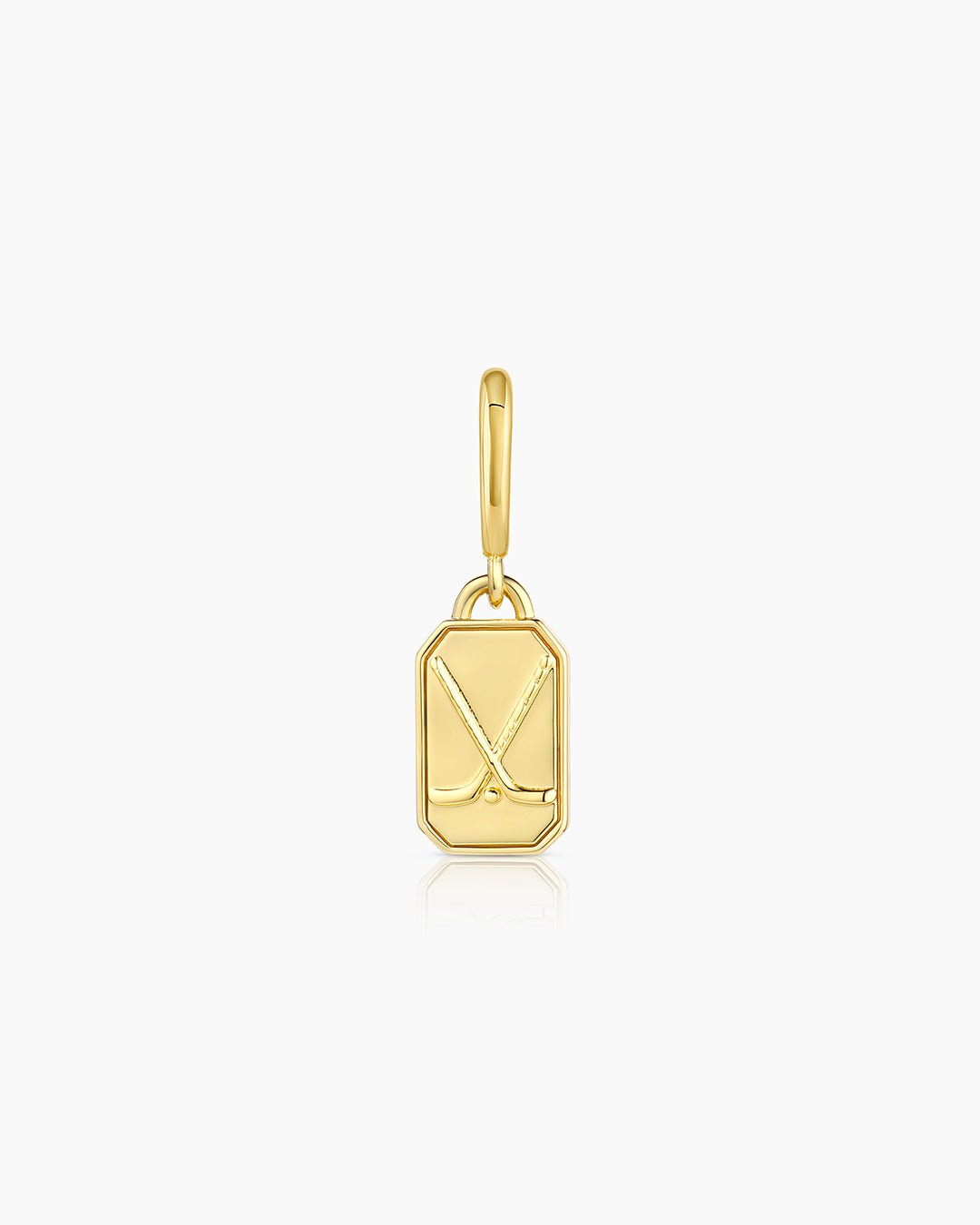 Varsity Parker Charm || option::18k Gold Plated, Hockey