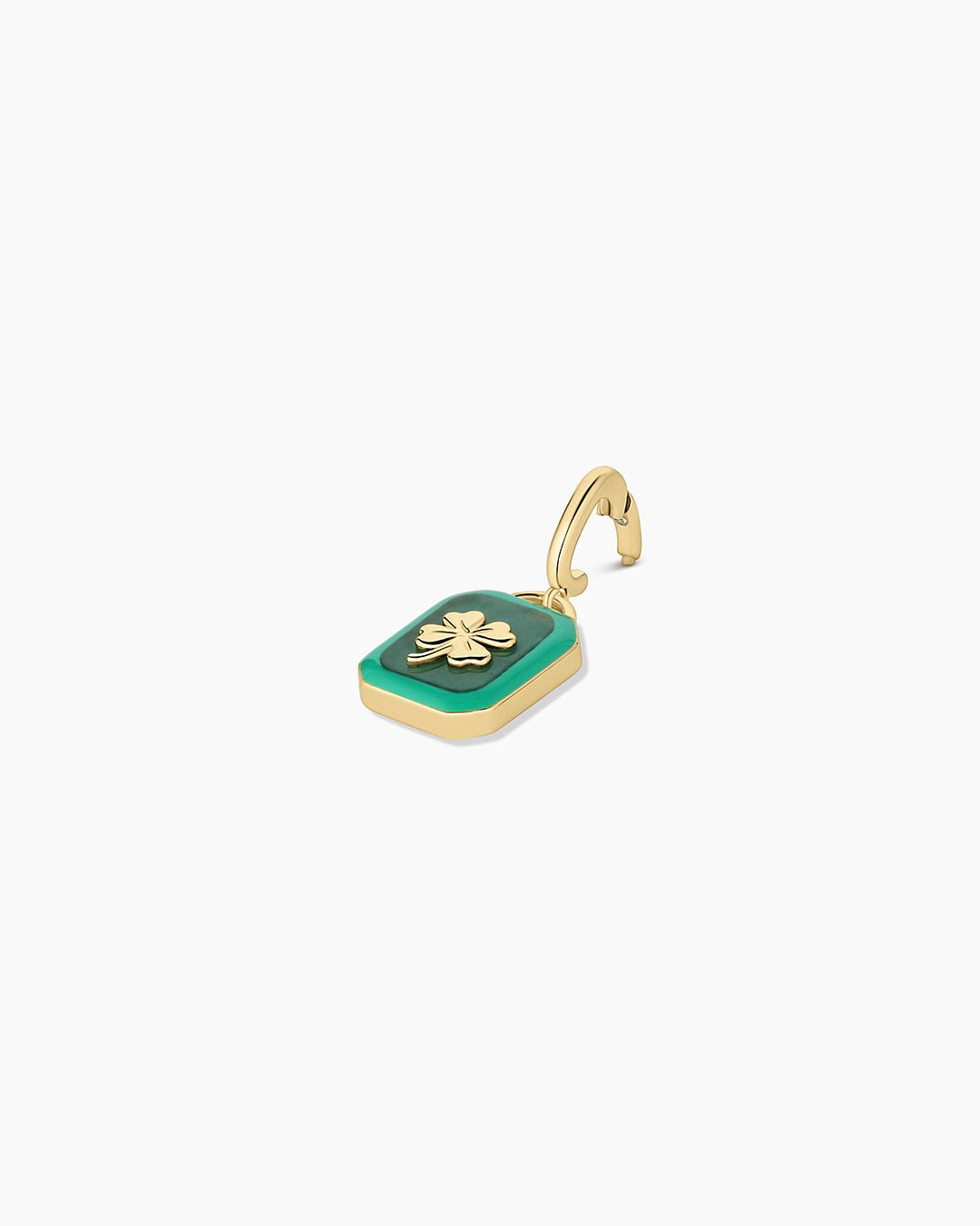 Power Gemstone Luck Parker Charm || option::18k Gold Plated, Aventurine