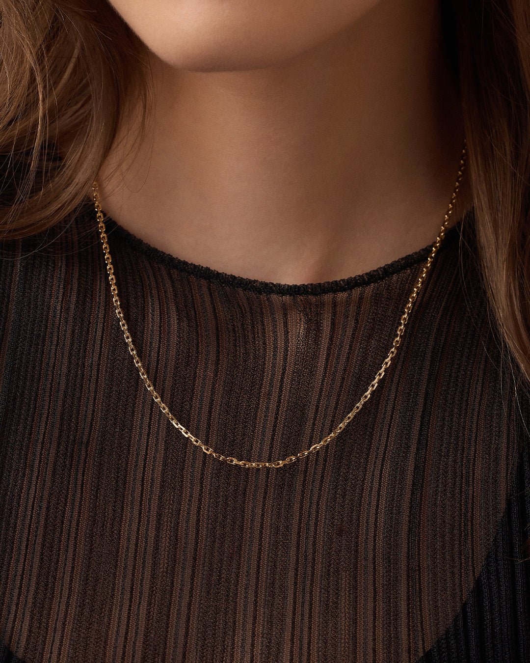 Asher Delicate Necklace || option::20 in., 18k Gold Plated