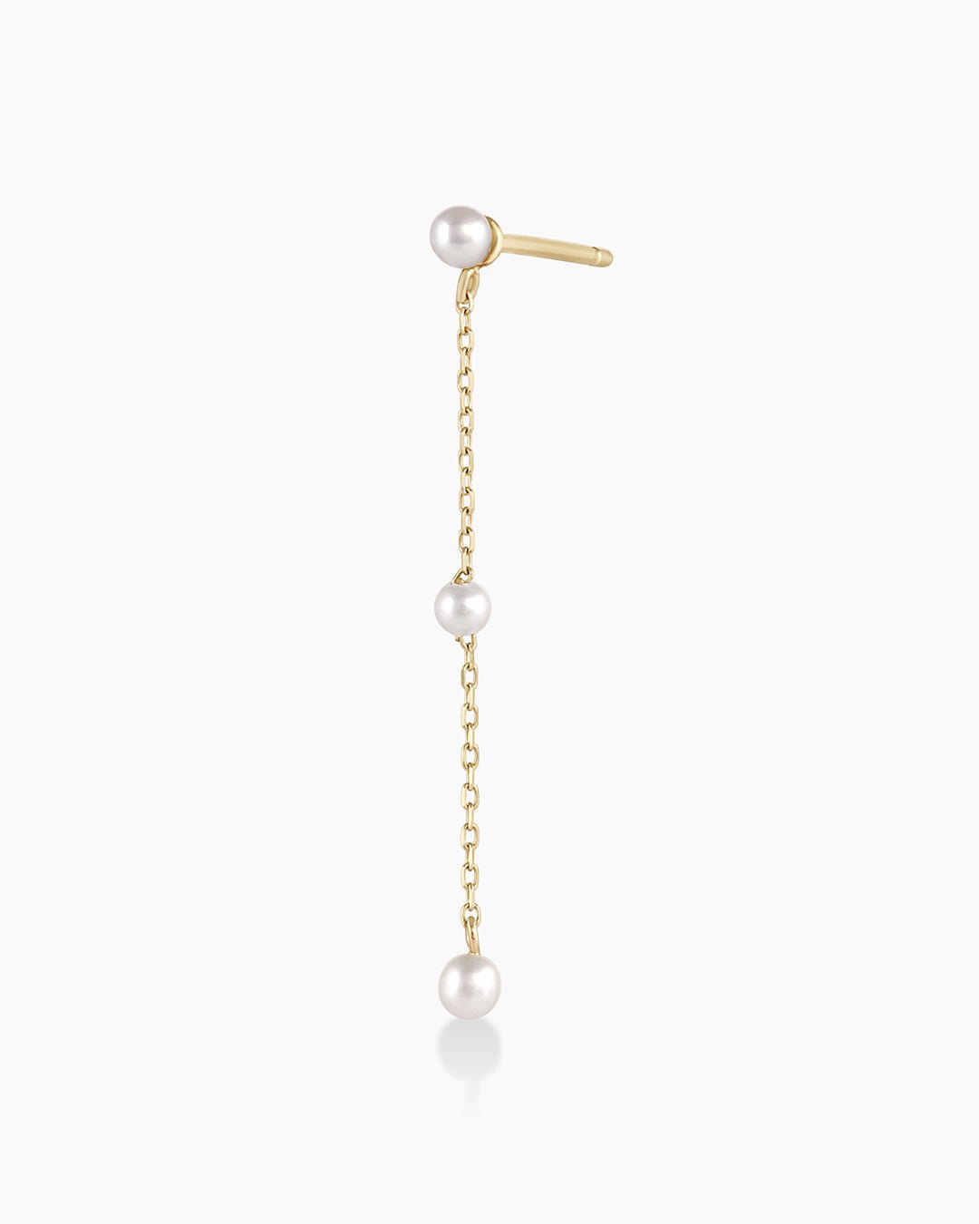 NewportPearl Earring || option::14k Solid Gold, Single