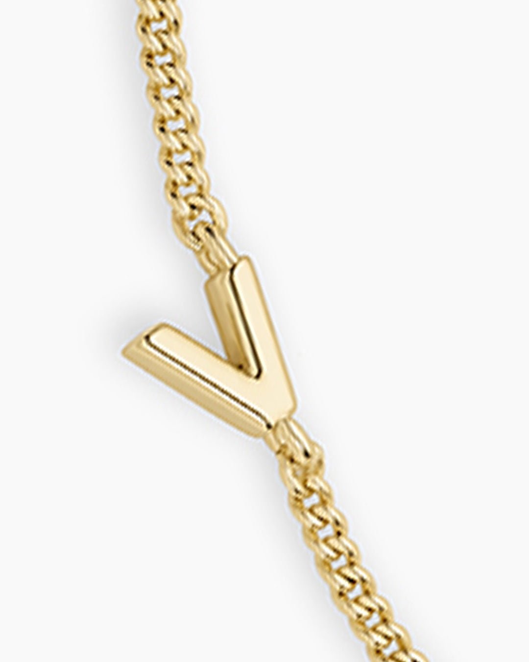 Wilder Mini Alphabet Bracelet || option::18k Gold Plated, V