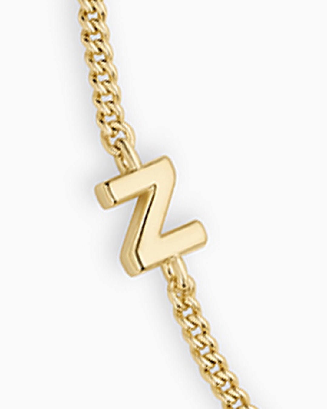 Wilder Mini Alphabet Bracelet || option::18k Gold Plated, Z