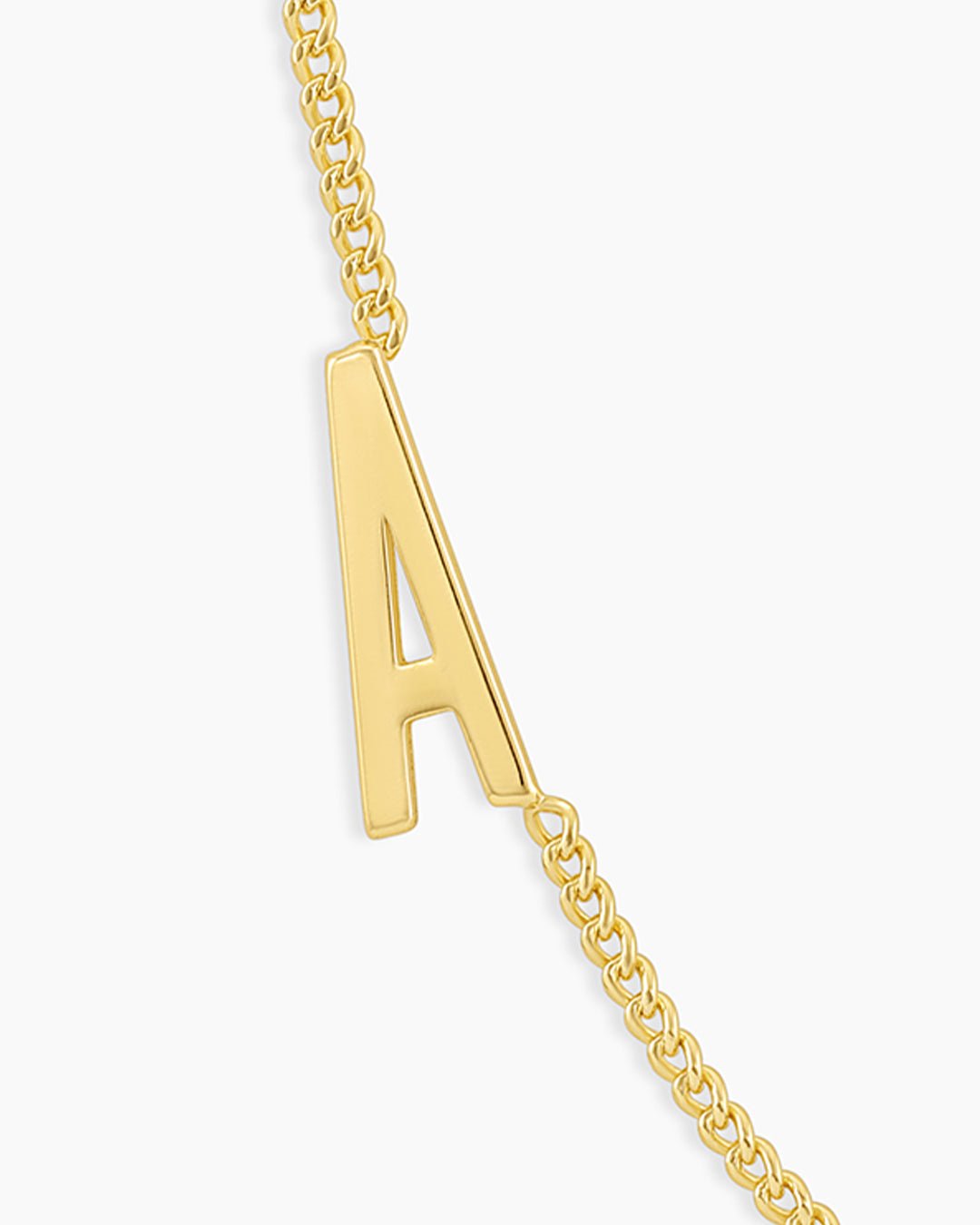 Wilder Alphabet Necklace Alphabet Necklace || option::18k Gold Plated, A