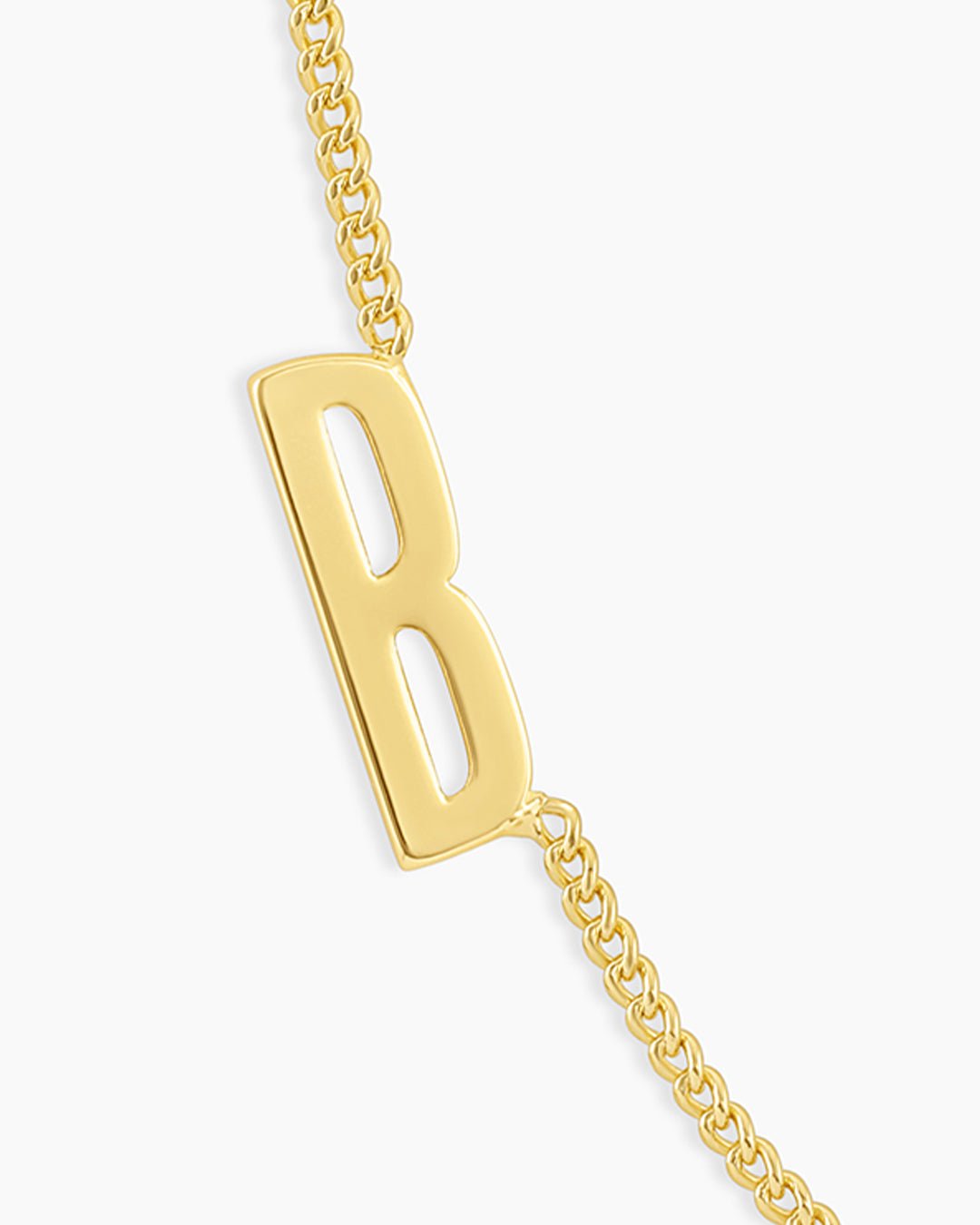 Wilder Alphabet Necklace Alphabet Necklace || option::18k Gold Plated, B