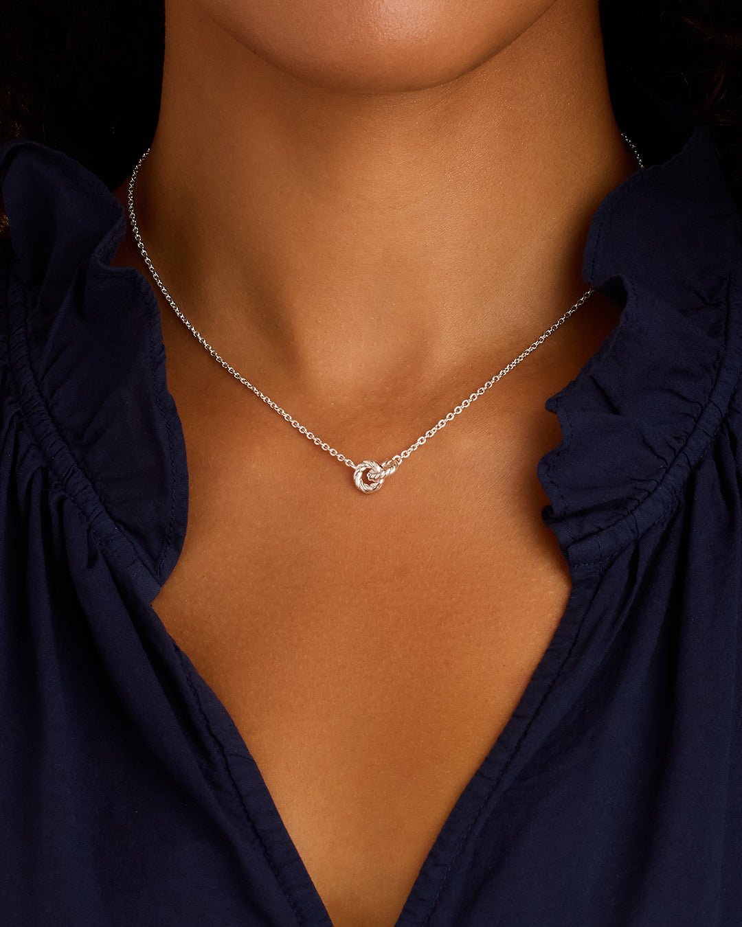 Crew Interlocking Necklace || option::Silver Plated