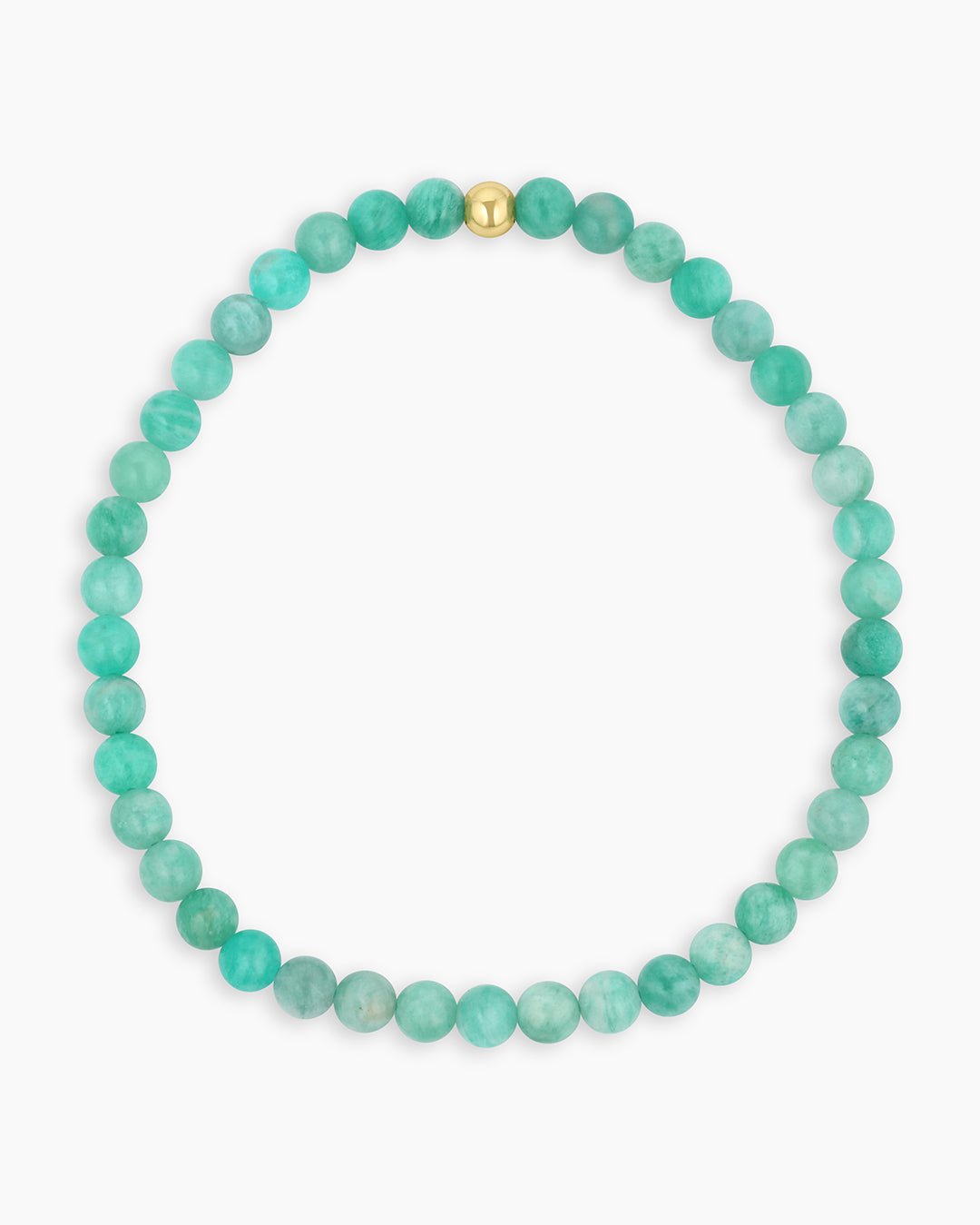 Carter Gemstone Bracelet || option::18k Gold Plated, Blue Amazonite