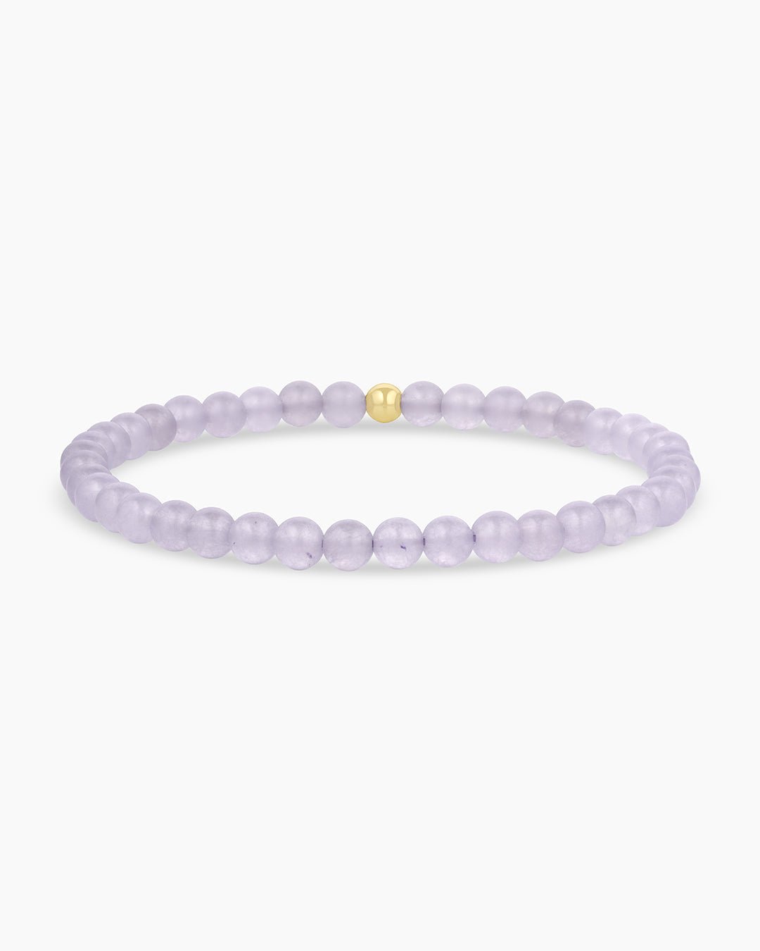 Carter Gemstone Bracelet || option::18k Gold Plated, Lavender Jade