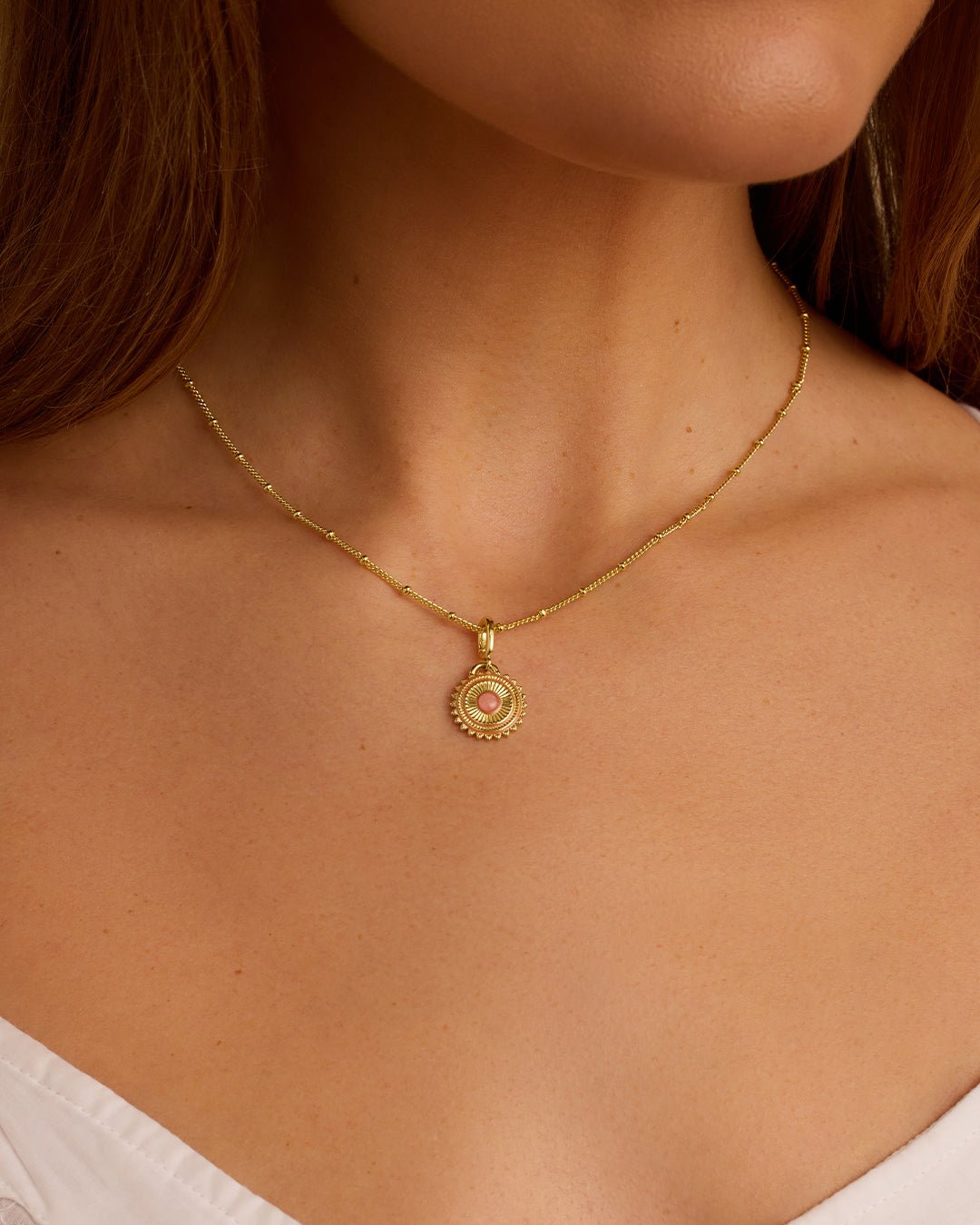 Sunstone Sun Parker Charm || option::18k Gold Plated