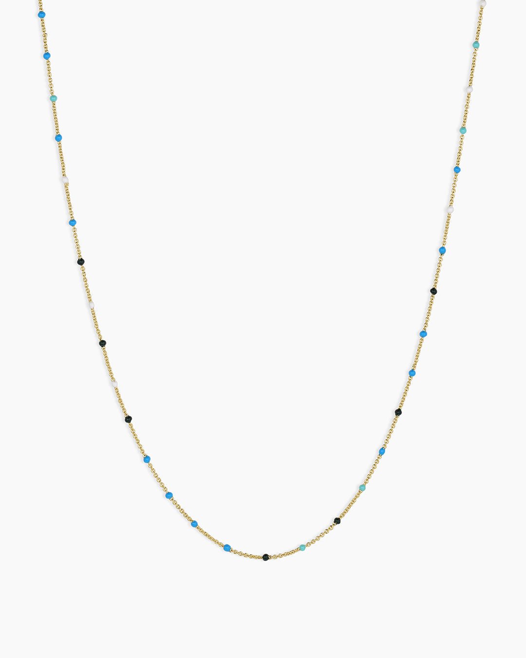 Capri Necklace || option::18k Gold Plated, Laguna