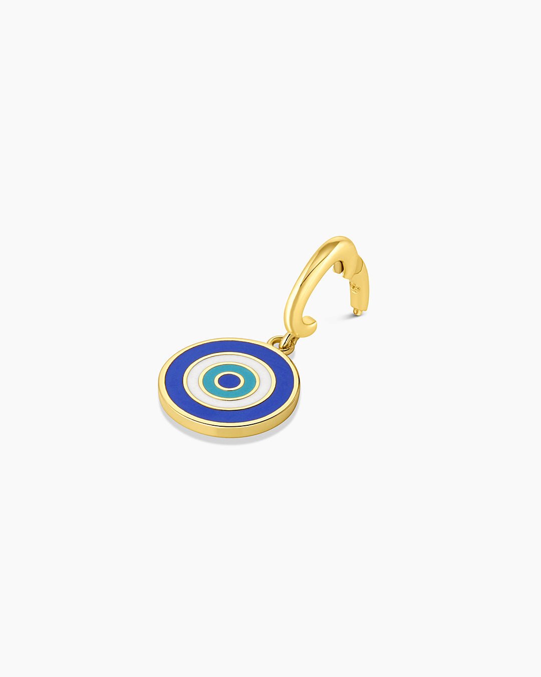 Turquoise Evil Eye Parker Charm || option::18k Gold Plated, Blue