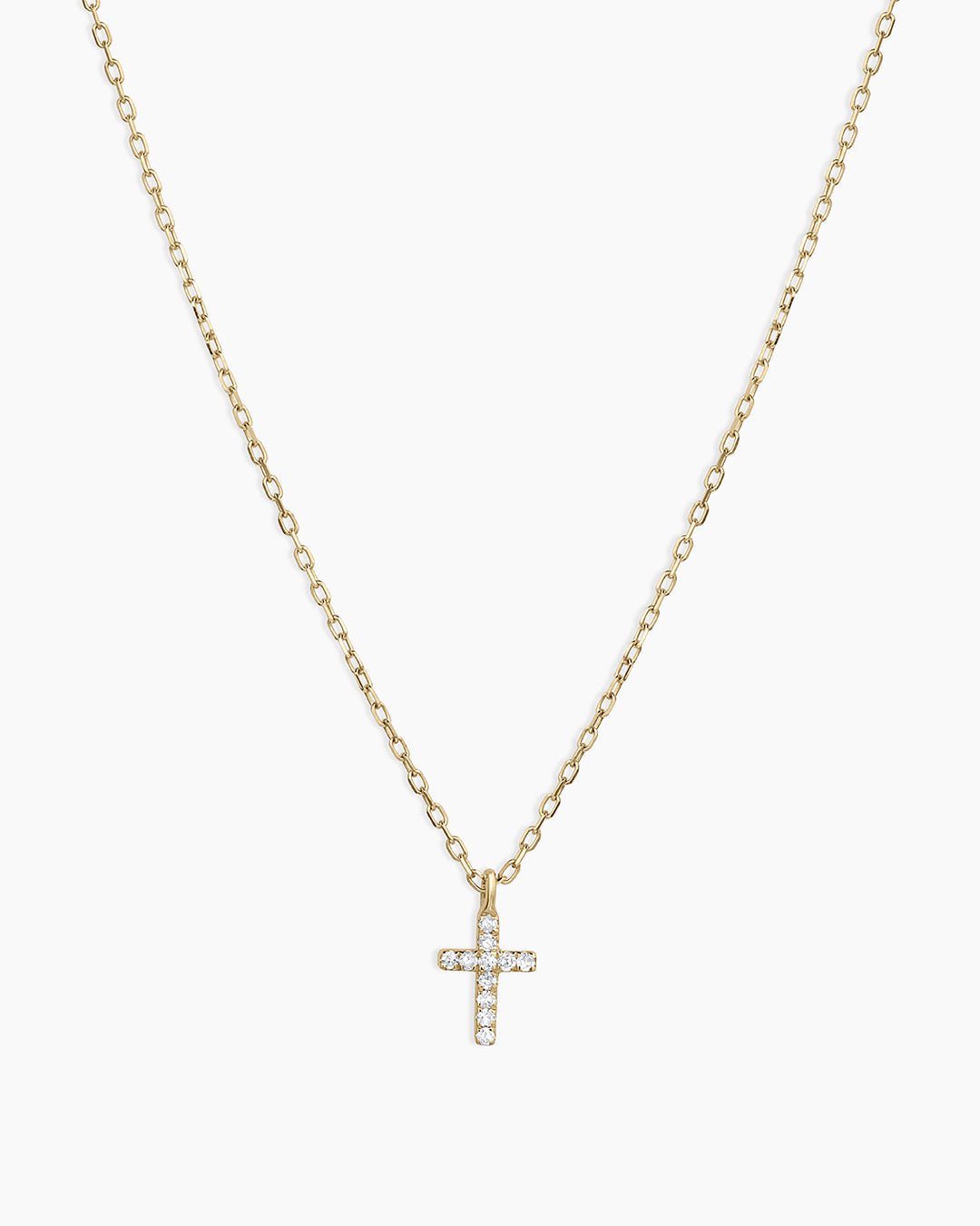 Diamond Cross Necklace || option::14k Solid Gold