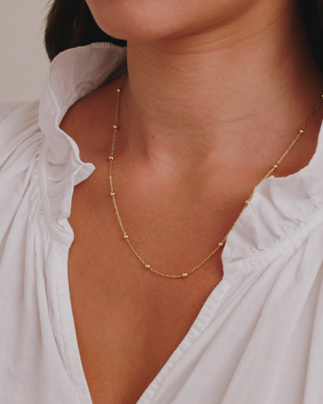 Newport Chain Necklace || option::18k Gold Plated