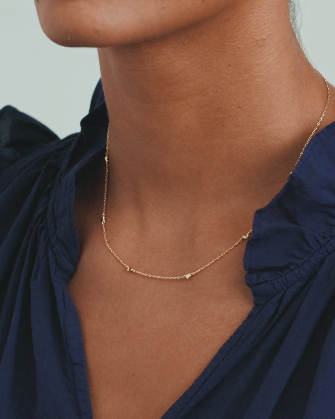 Amour Necklace || option::18k Gold Plated