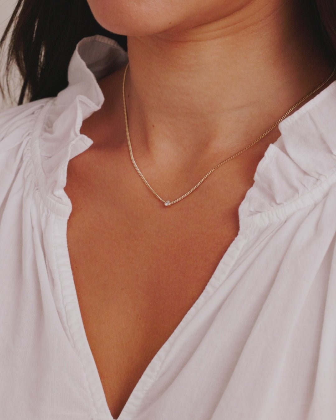 Diamond Wilder Necklace || option::14k Solid Gold