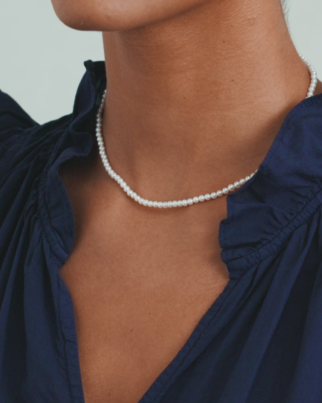 ParkerPearl Necklace || option::18k Gold Plated