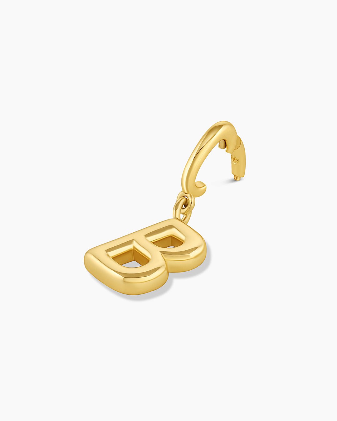 Alphabet Helium Parker Charm #B || option::18k Gold Plated, B