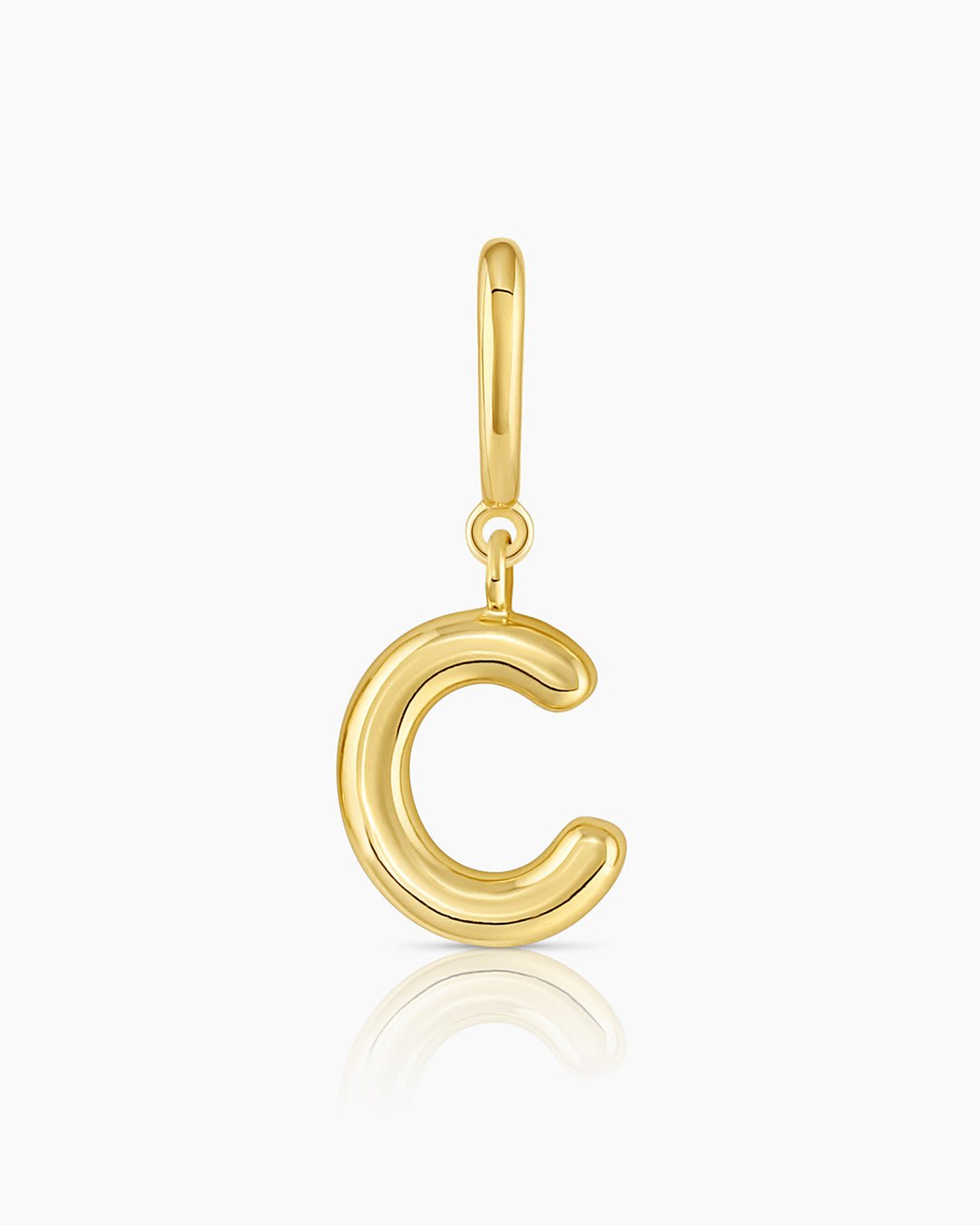 Alphabet Helium Parker Charm #C || option::18k Gold Plated, C