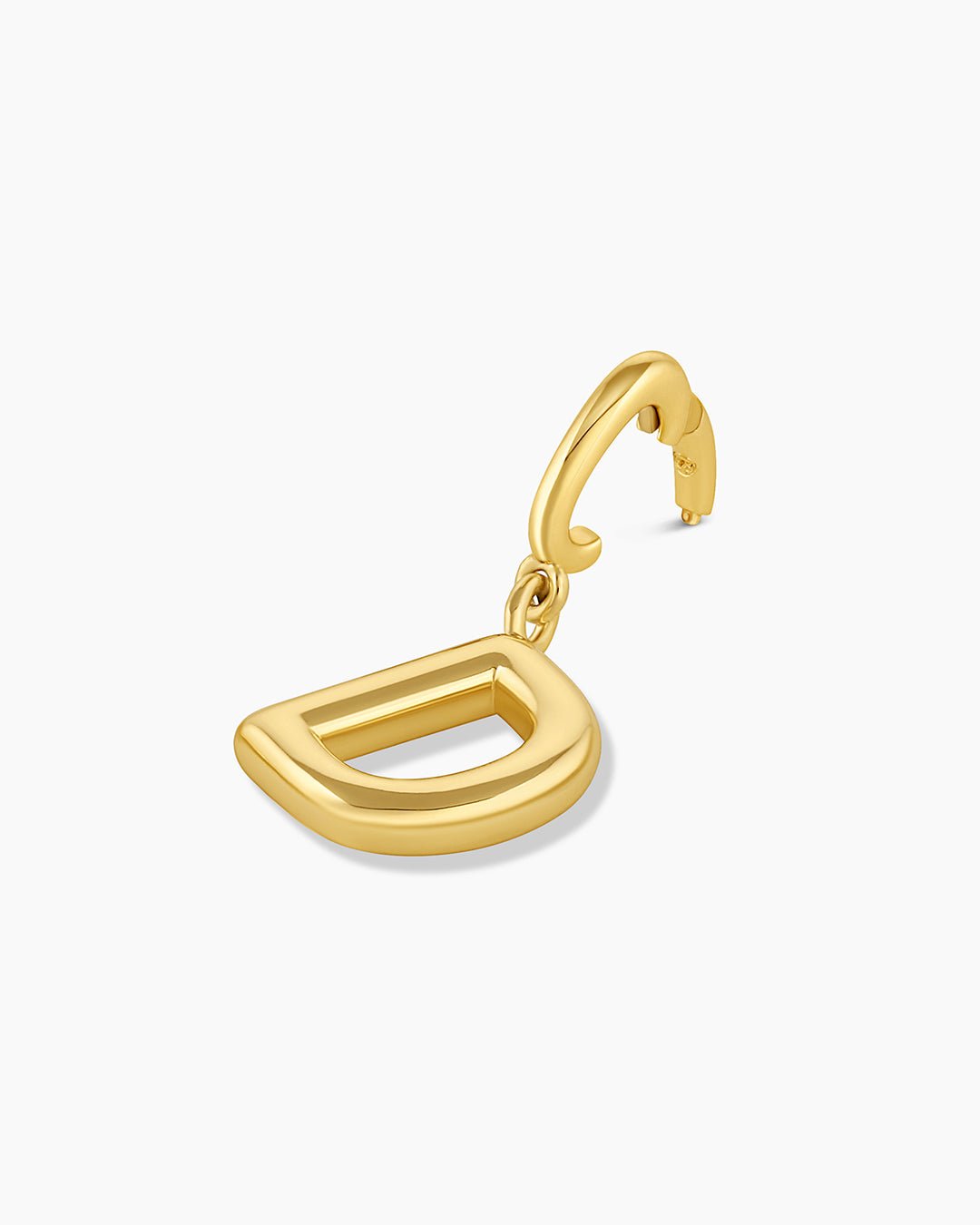 Alphabet Helium Parker Charm #D || option::18k Gold Plated, D