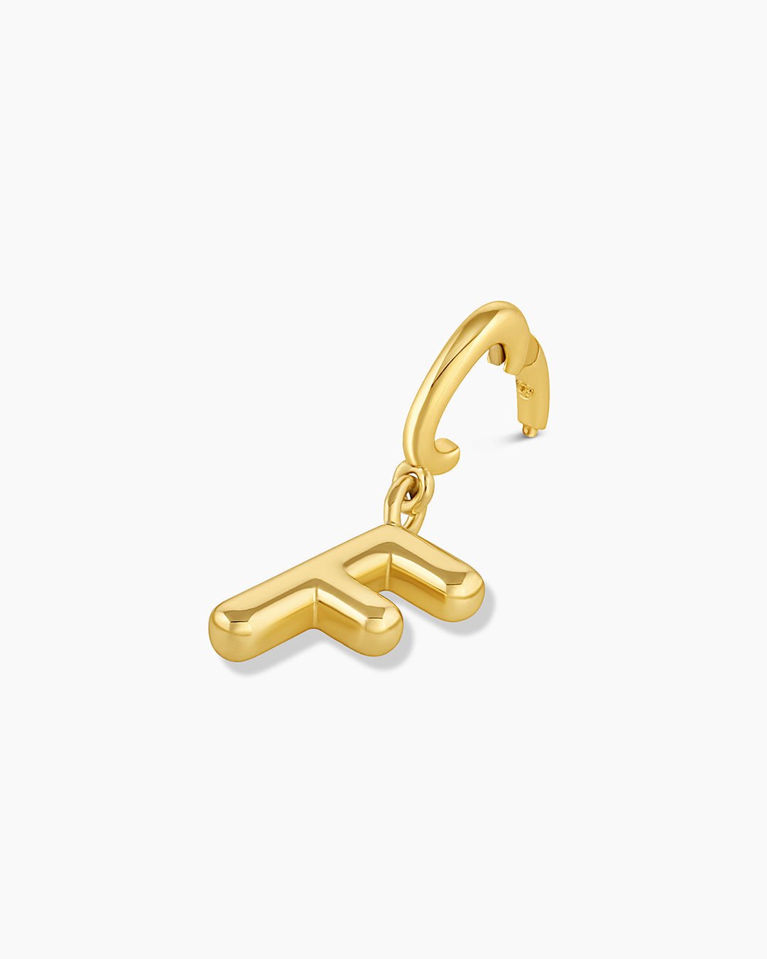 Alphabet Helium Parker Charm #F || option::18k Gold Plated, F