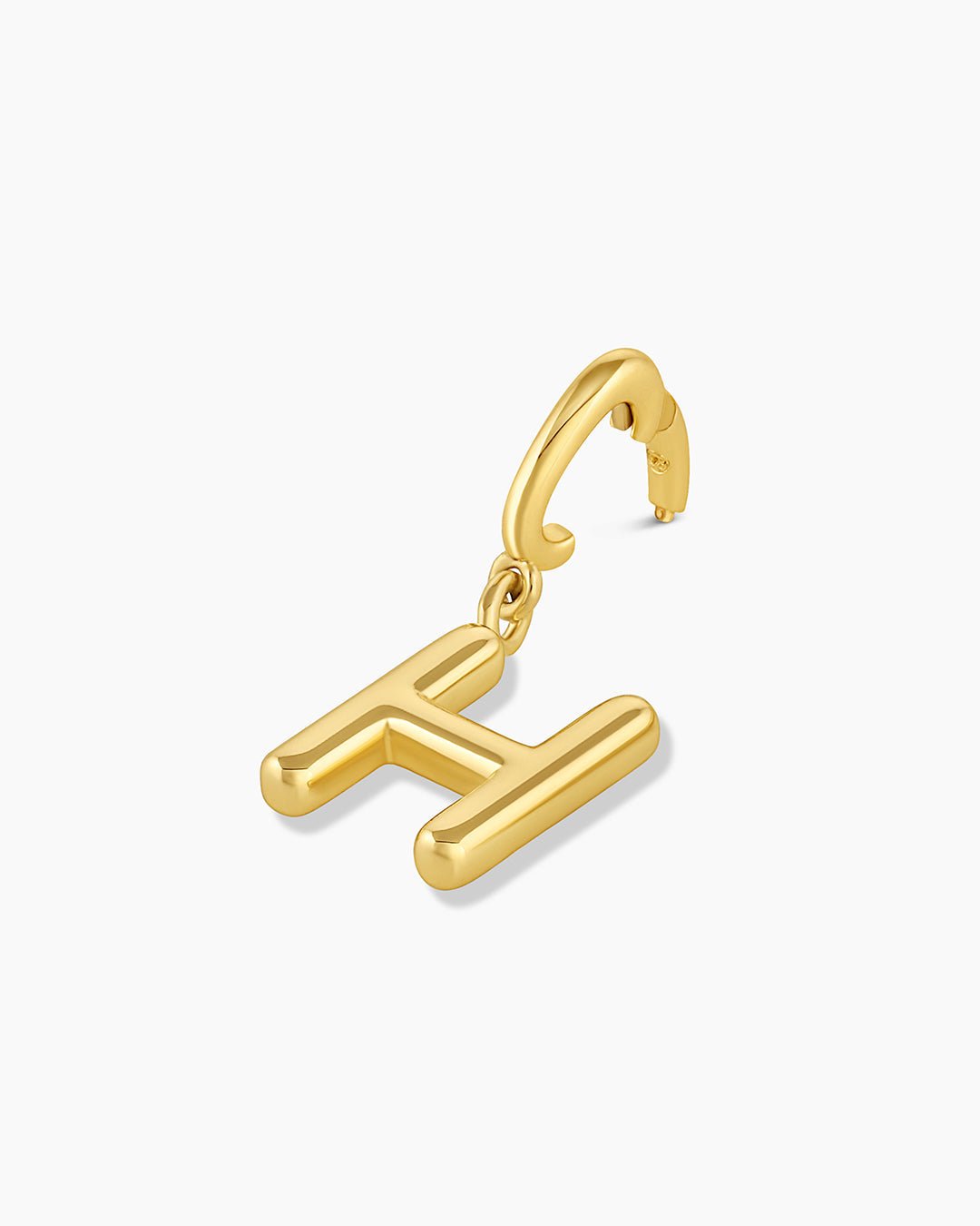 Alphabet Helium Parker Charm #H || option::18k Gold Plated, H