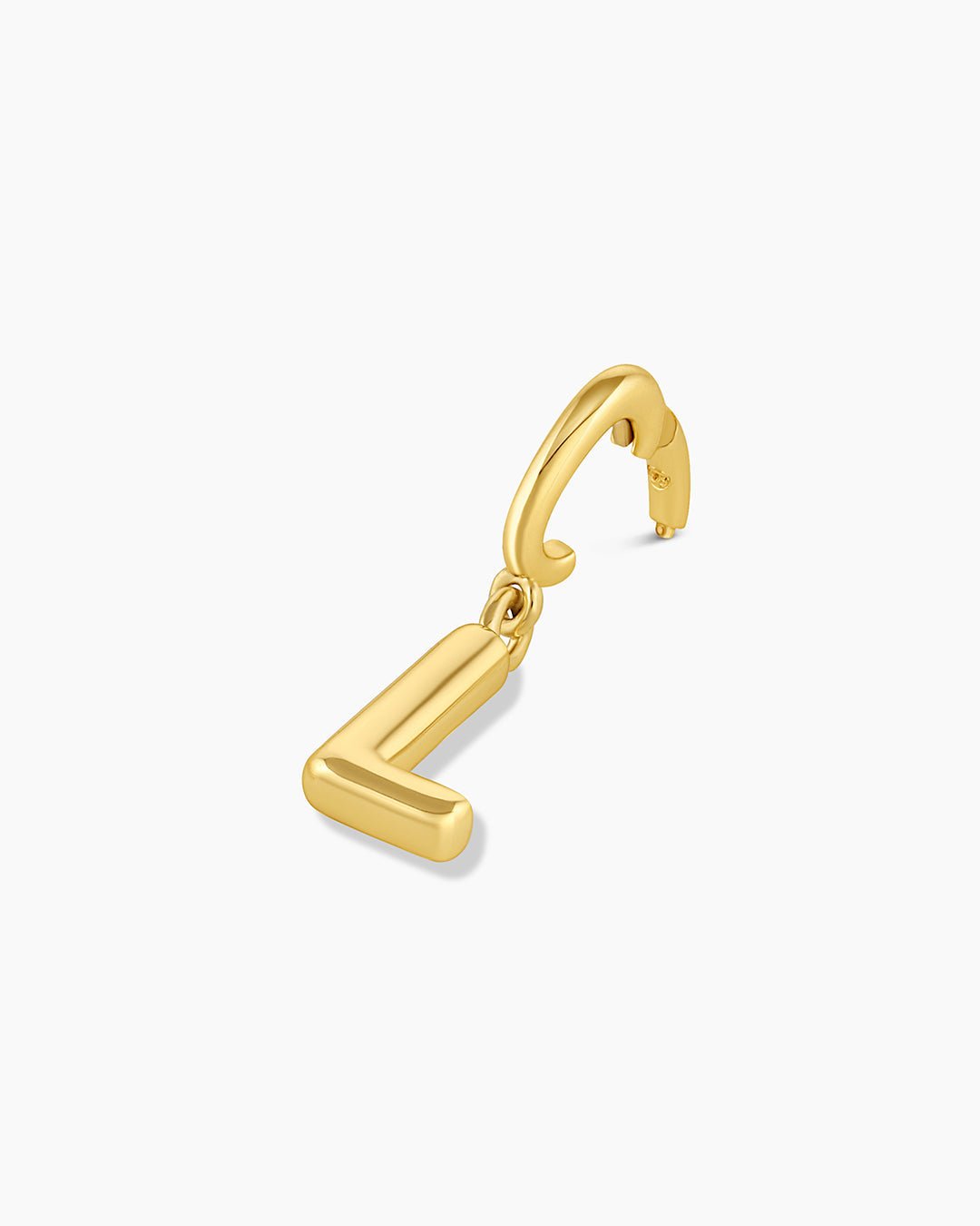 Alphabet Helium Parker Charm #L || option::18k Gold Plated, L