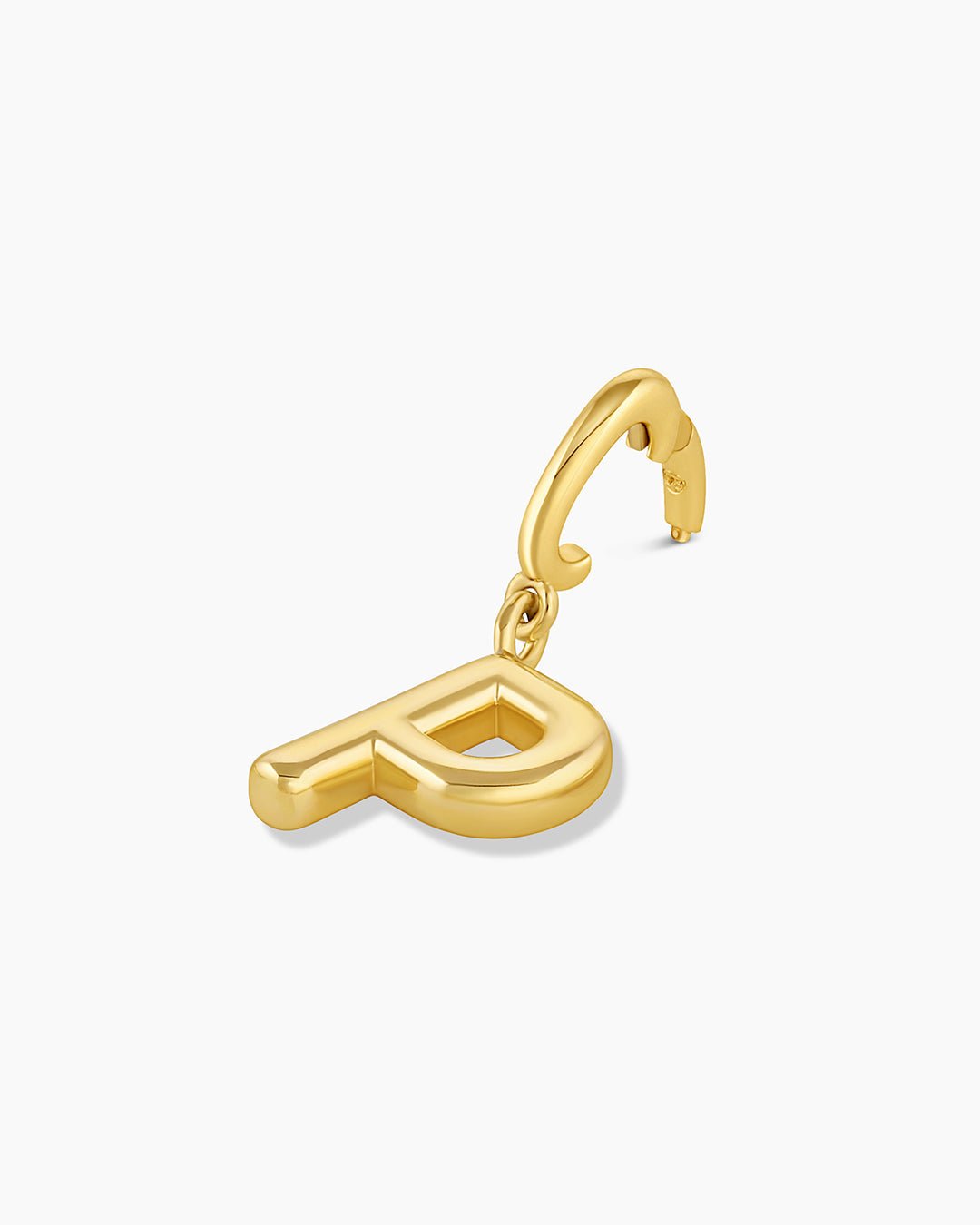 Alphabet Helium Parker Charm #P || option::18k Gold Plated, P