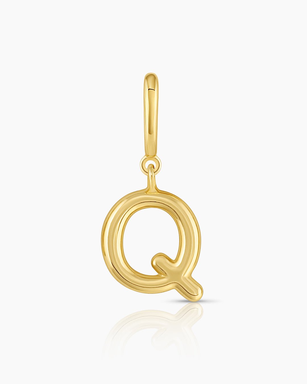 Alphabet Helium Parker Charm #Q || option::18k Gold Plated, Q