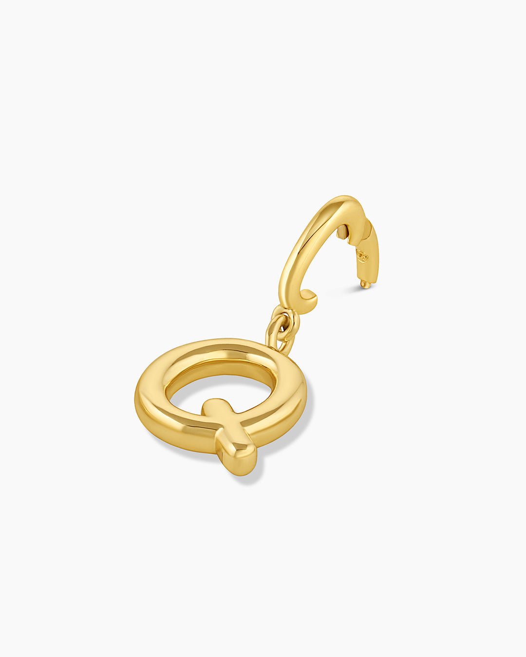 Alphabet Helium Parker Charm #Q || option::18k Gold Plated, Q