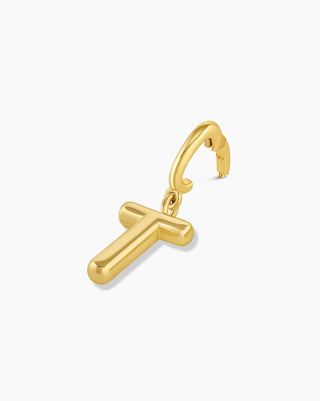 Alphabet Helium Parker Charm #T || option::18k Gold Plated, T