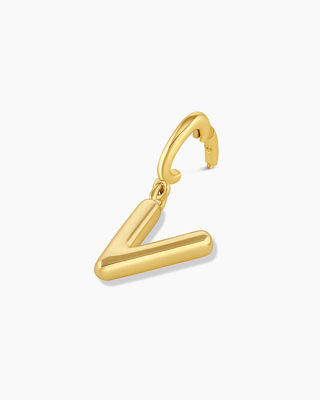 Alphabet Helium Parker Charm #V || option::18k Gold Plated, V