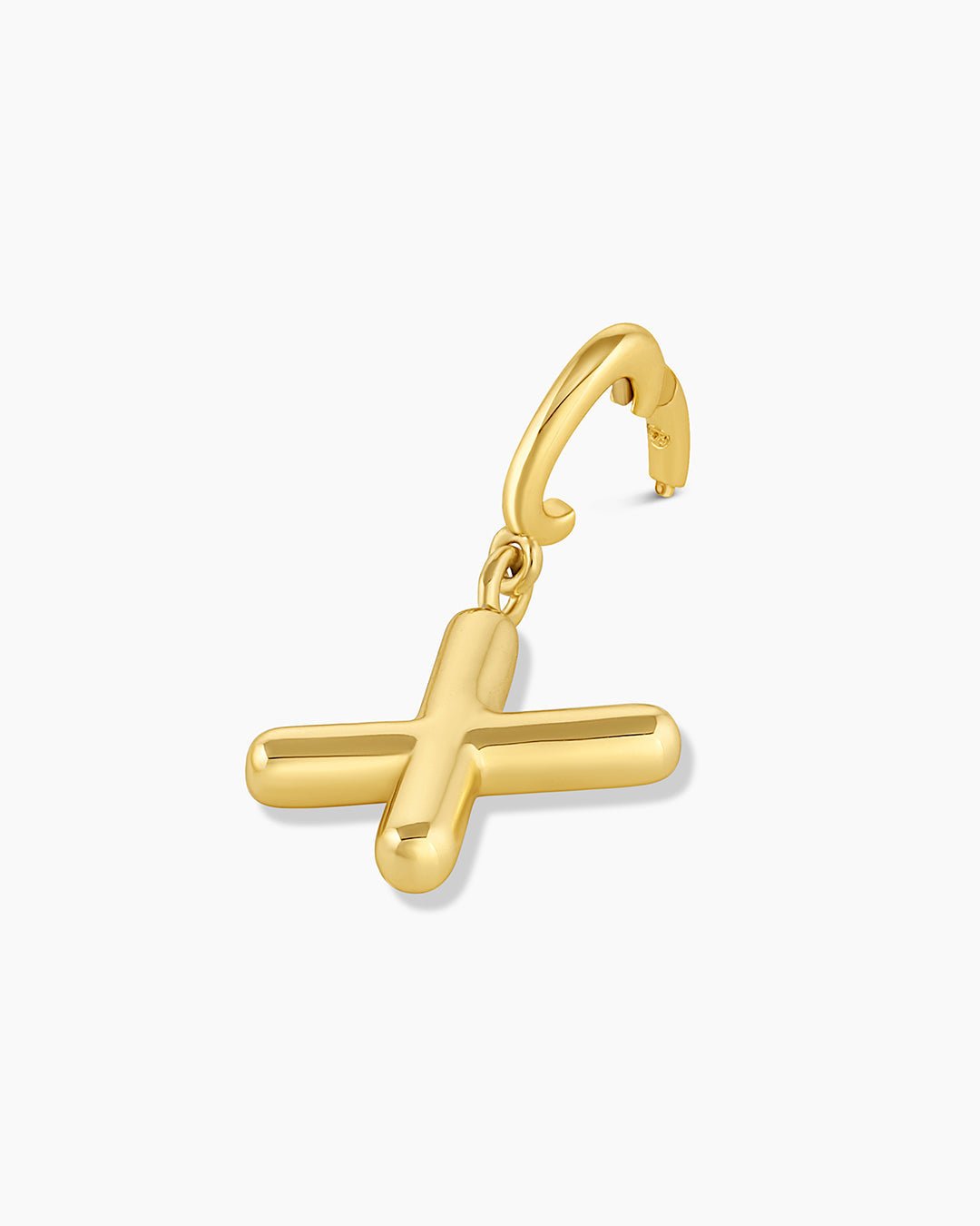 Alphabet Helium Parker Charm #X || option::18k Gold Plated, X