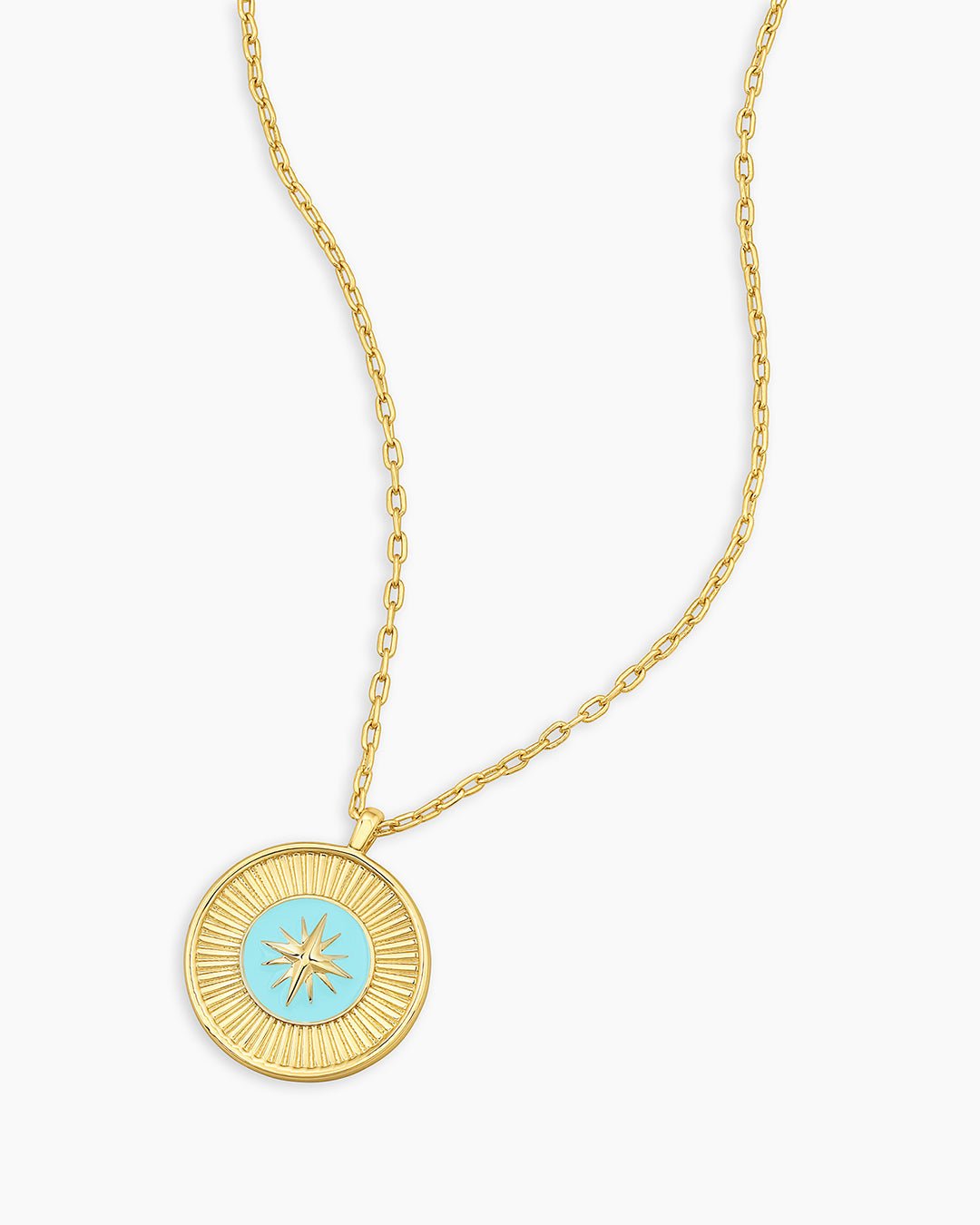 Compass Pendant Necklace || option::18k Gold Plated