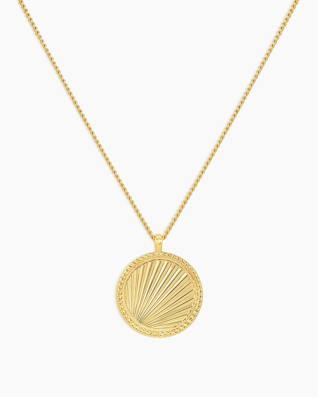 Sunny Pendant Necklace || option::18k Gold Plated