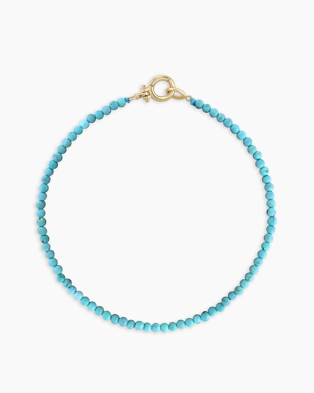 Mini Turquoise  Bracelet || option::14k Solid Gold