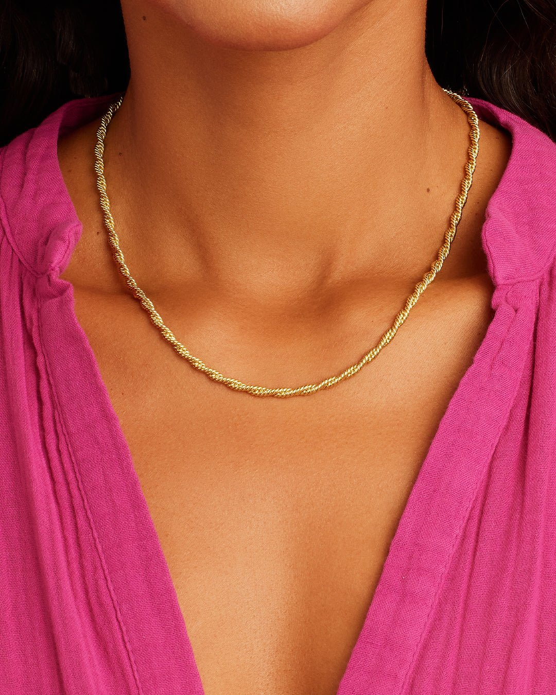 Catalina Necklace || option::18k Gold Plated